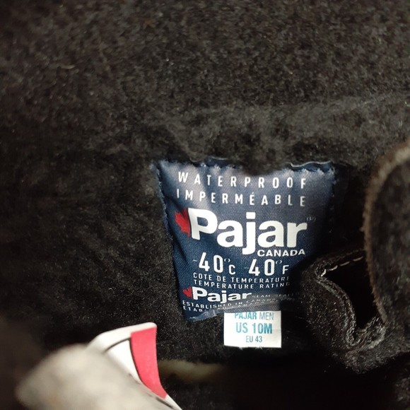 Pajar Canada -40C Waterproof Boots Mens Size 10 M Brown Wool Blend - Picture 12 of 16